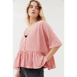 UO Out From Under Lainey Babydoll Top